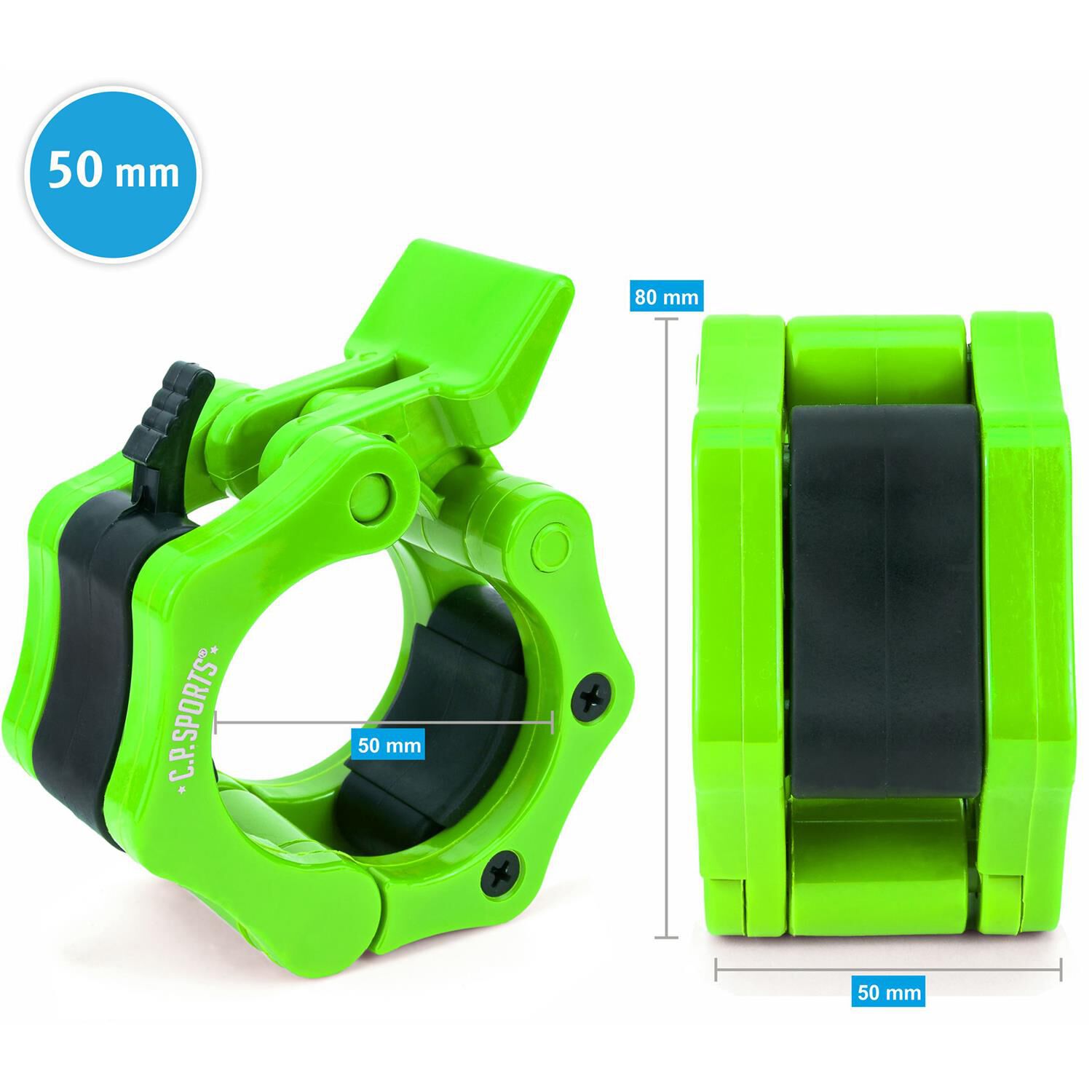 Jaw Lock l&aring;skl&auml;mmor 50 mm Gr&ouml;n