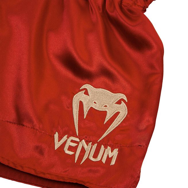 Classic Muay Thai Shorts Röd/Guld