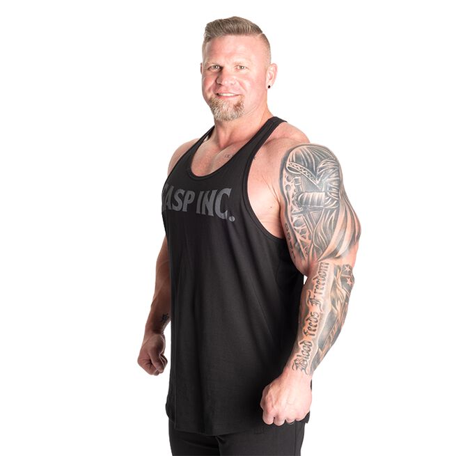 Essential T-Back Linne Svart/Grå