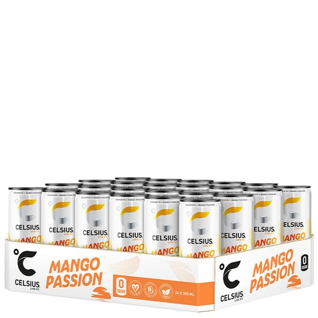 24 x Celsius Energidryck 355 ml Mango Passion