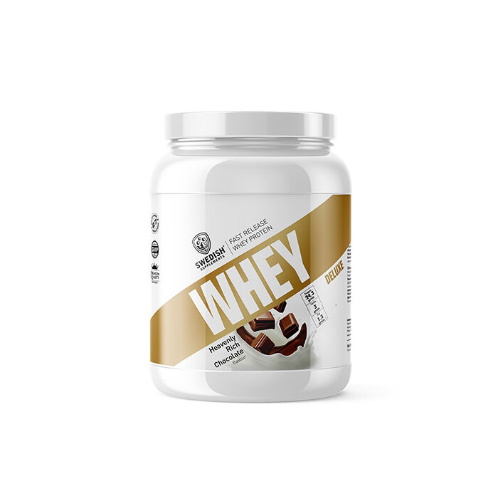 Whey Deluxe Vassleprotein 900 g heavenly_rich_chocolate