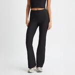 Ribbed R Flare HW Tight, Black, L