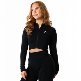 Prime Zip Longsleeve, Svart, L  Prime Zip Långärmad Tröja Svart