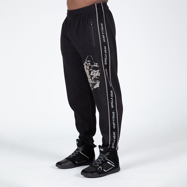 Buffalo Old School Workout Pants, Black/Grey