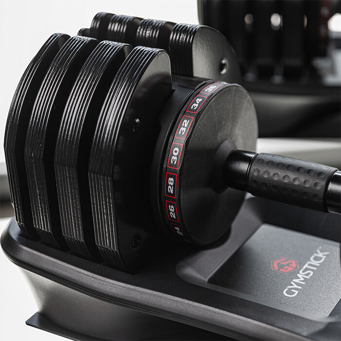 Gymstick Quick-Lock Justerbar Hantel 36 kg