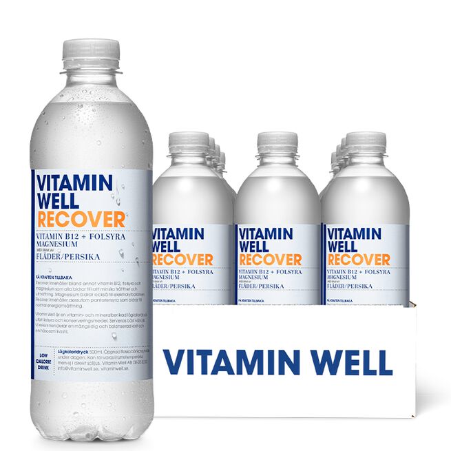12 x Vitamin Well Vitamindryck 500ml Recover