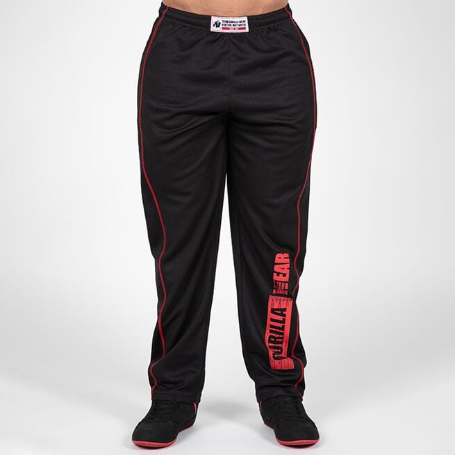 Wallace Mesh Pants, Black/Red