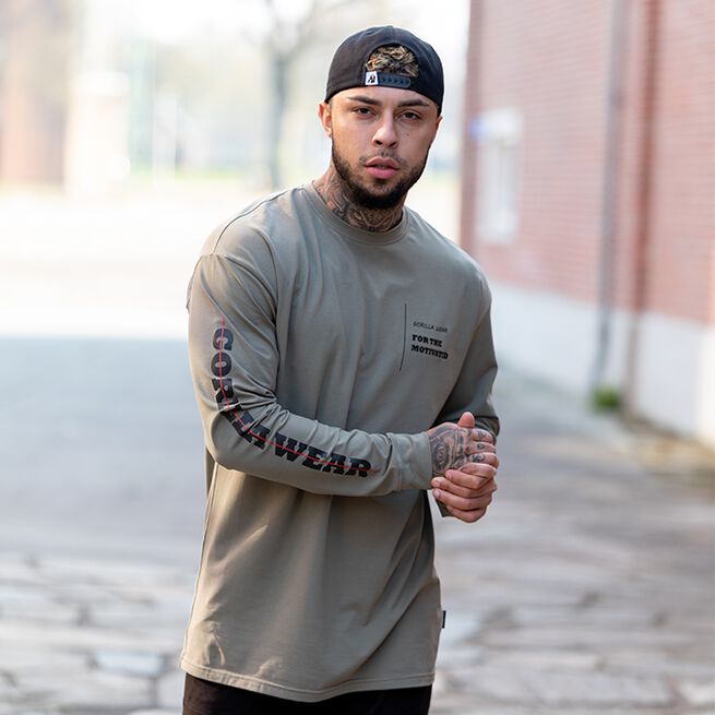 Boise Oversized Long Sleeve, Army Green