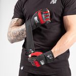 Dallas Wrist Wraps Gloves, Black/Red, XL 
