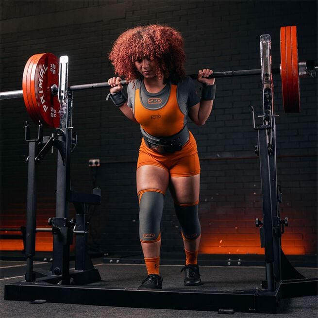 Forge Powerlifting Knee Sleeves Grey