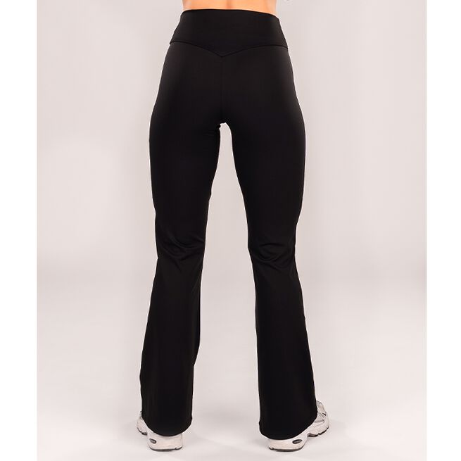 Flared Träningstights Svart