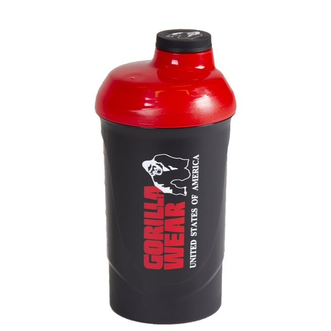 Gorilla Wear Wave Shaker Svart/Röd 600 ml