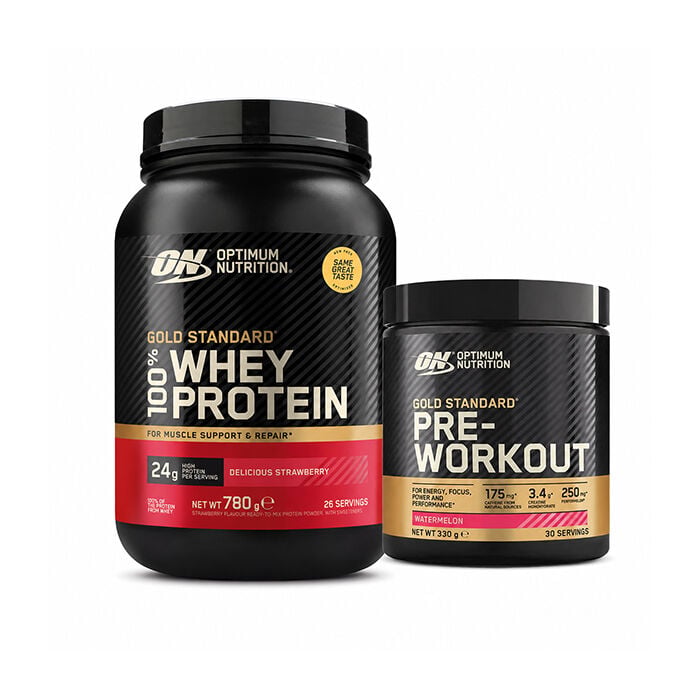 100% Whey Gold Standard Vassleprotein 700 g + Gold Standard PWO 330 g