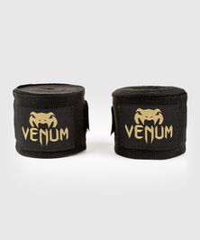 Venum Kontact Boxing Handwraps 4m Black/Gold  Kontact Boxningslindor 4 m Svart/Guld