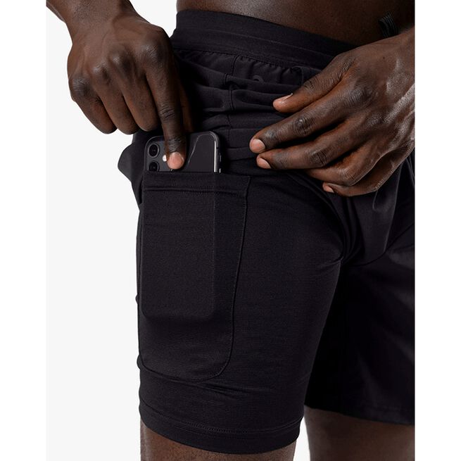 Workout 2-in-1 Shorts, Black 