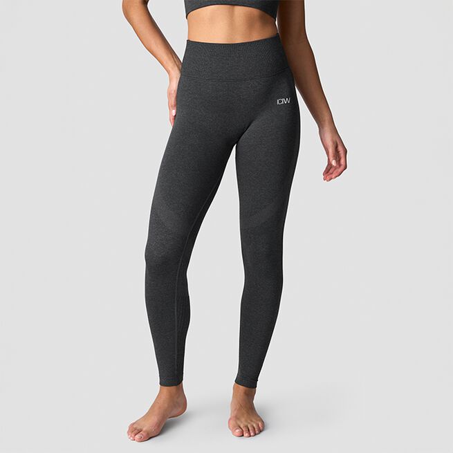Soft Seamless Tights, Graphite Melange