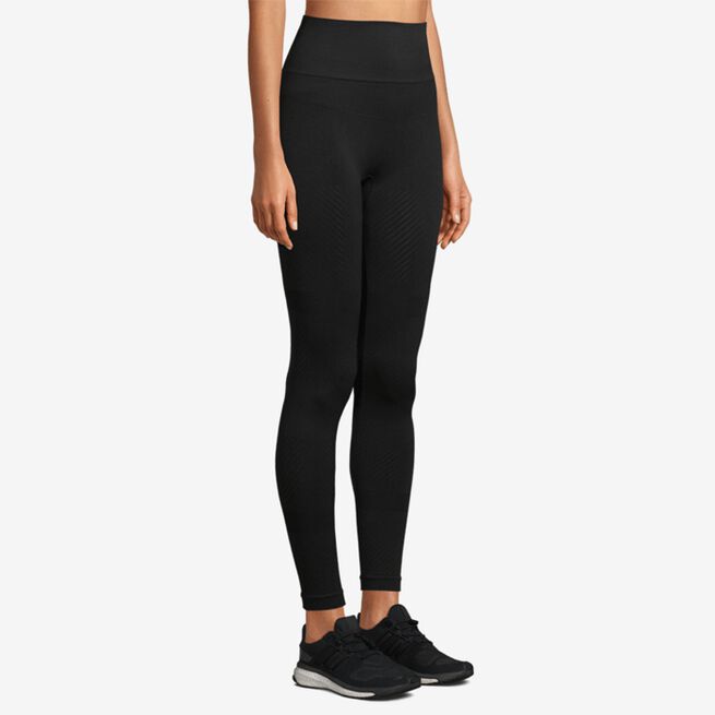 Essential Block Seamless High Waist Tights, Black
