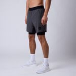 CLN Rep 2 in 1 Shorts, Dark Grey, L