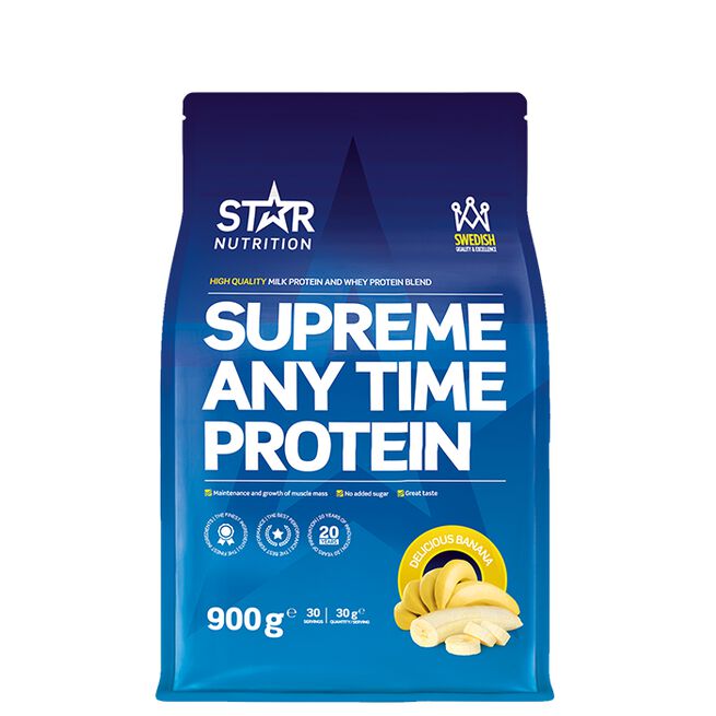Supreme Any Time Vassleprotein 900 g Delicious Banana