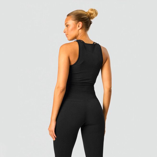 Ribbed Define Seamless Tank Top, Black