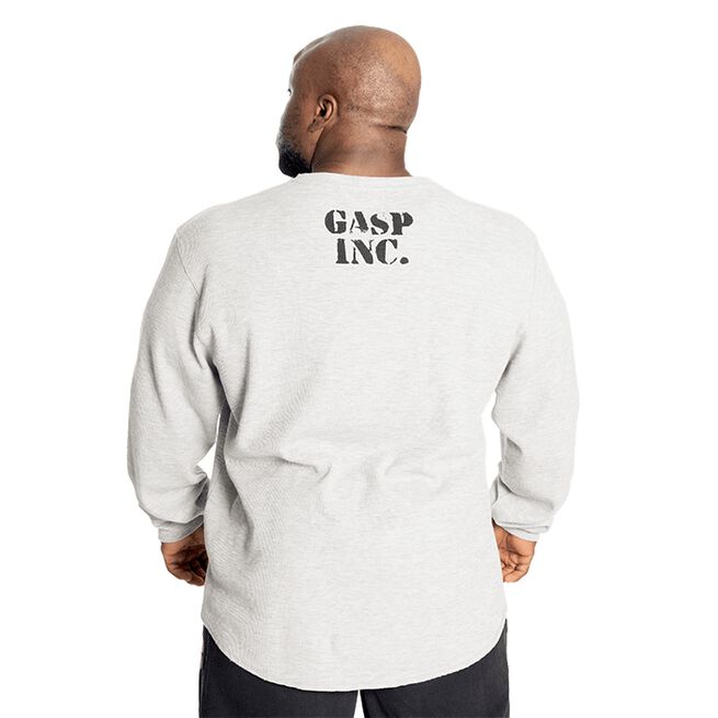 Thermal Gym Sweater, Grey Melange