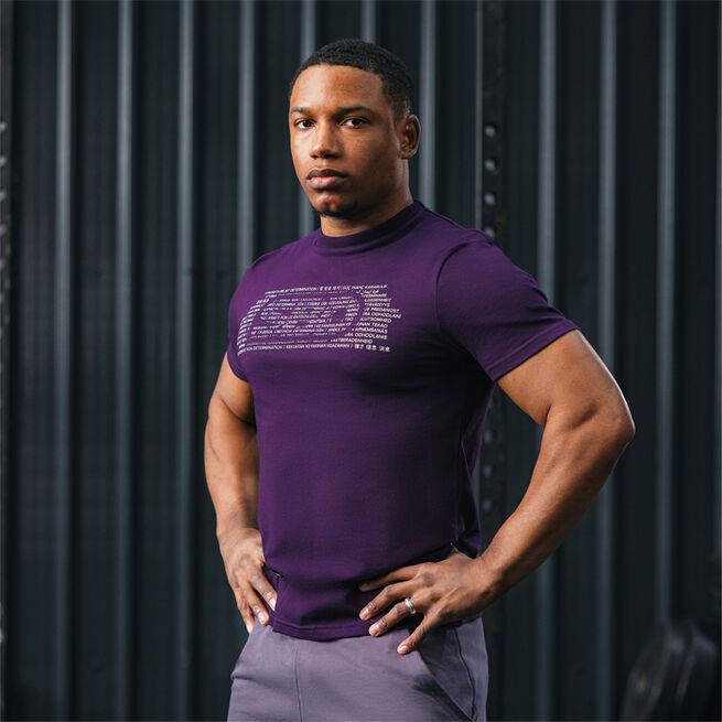 Aspire Brand T-shirt Herr Lila
