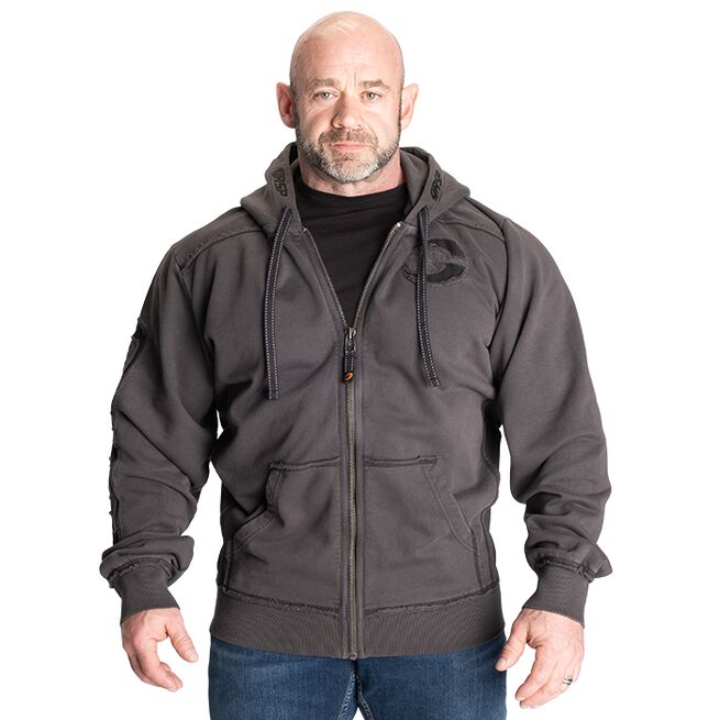 Pro Gym Hoodie Acid Wash Grå