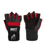 Gorilla Wear Dallas Wrist Wraps Gloves, Black/Red