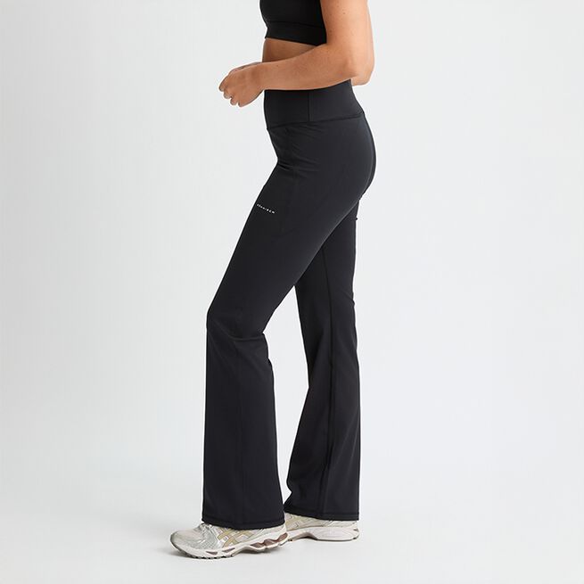 Flattering High Waist Pants Svarta