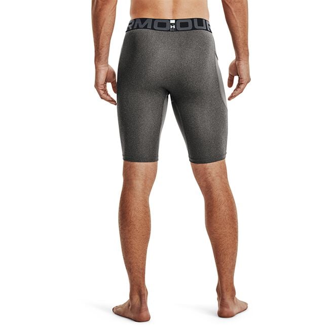 UA HG Armour Long Shorts, Carbon Heather