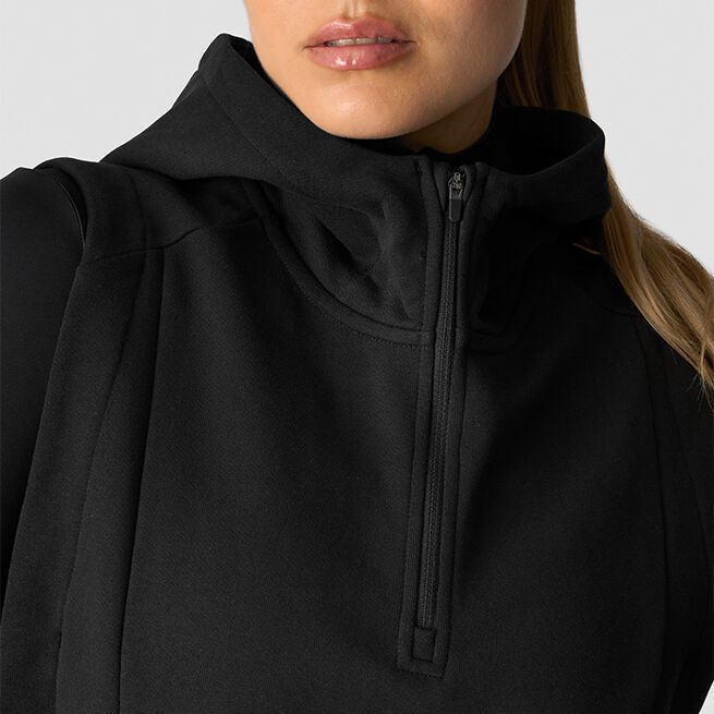 Mirage Sleeveless Hoodie Wmn, Black