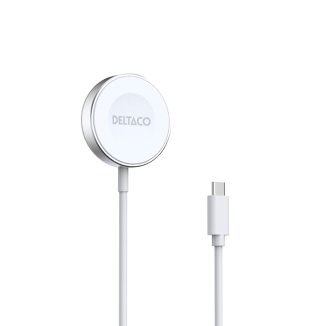Apple Watch/Samsung Galaxy Watch Laddare 1 m USB-C Kabel, Vit