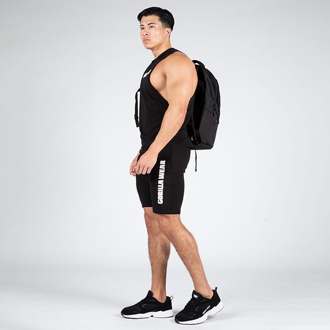 Milo Drop Armhole Tank Top, Black