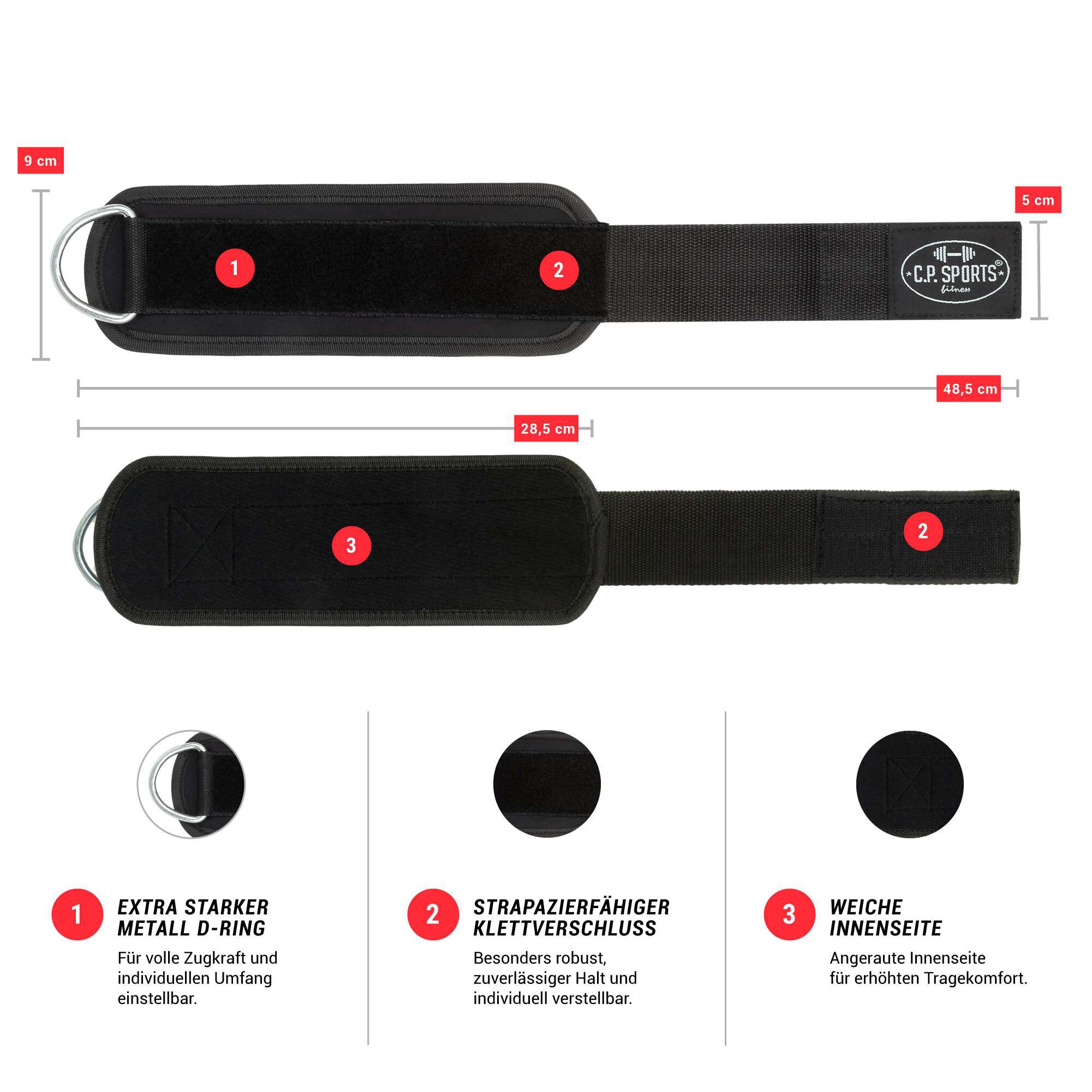 Premium Fotremmar par Svart