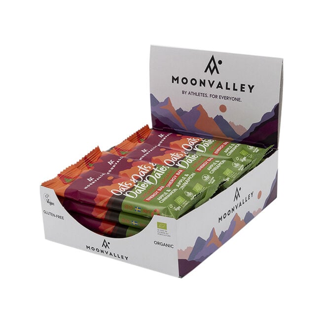 12x Vegan Energy bar Oats & Dates Apple & Cinnamon 50 g