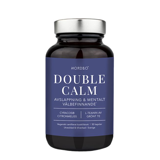 Double Calm Citronmeliss L-teanin 50 kapslar
