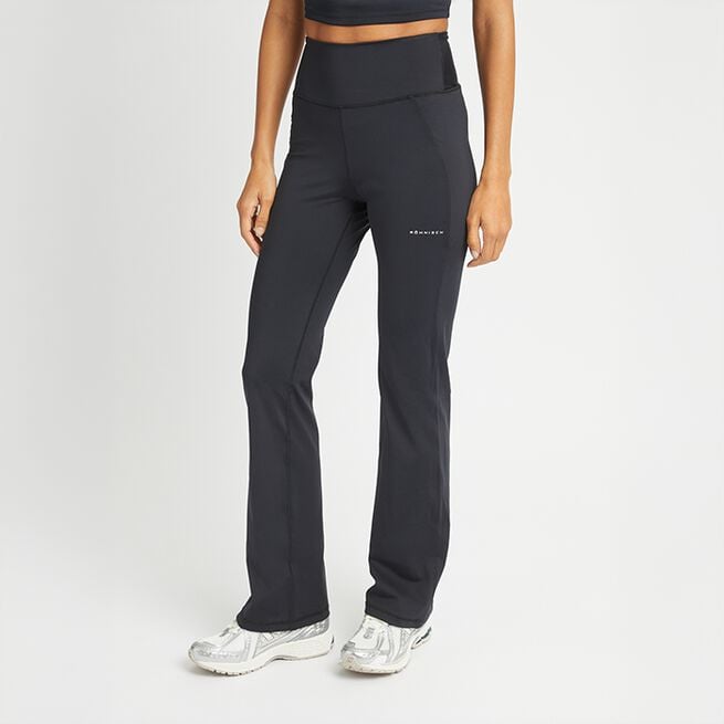 Flattering High Waist Pants Svarta