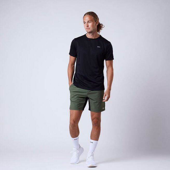 PR Stretch Shorts, Moss Green