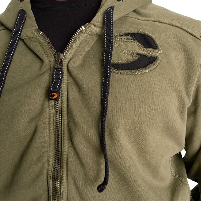 Pro Gym Hoodie Acid Wash Grön