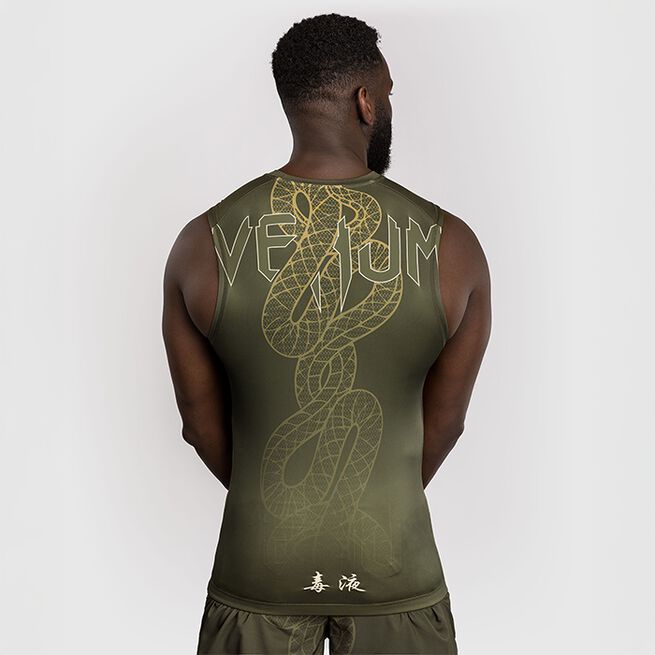 Serpenti Rashguard Ärmellös Khaki Brons Ivory