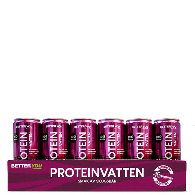 24 x Proteinvatten 330 ml Skogsbär