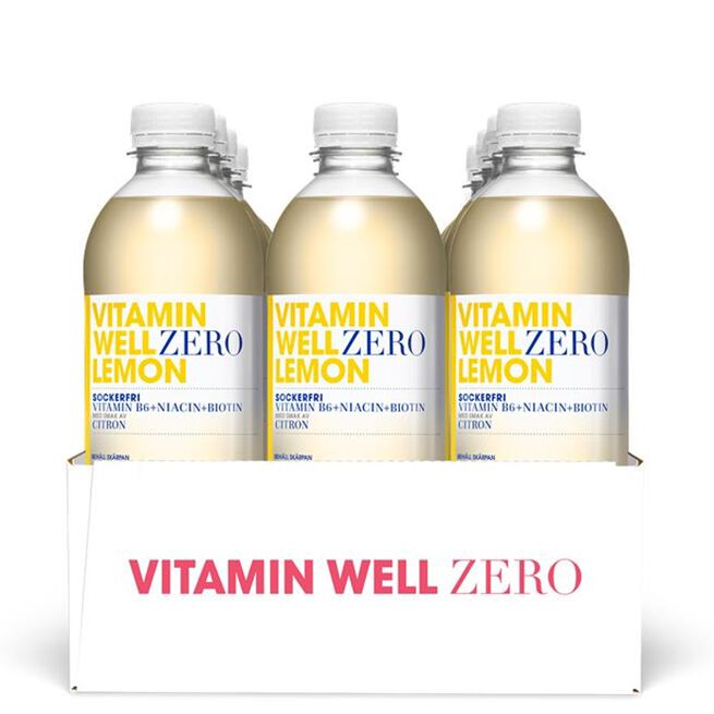 12 x Vitamin Well Zero Vitamindryck 500 ml Lemon