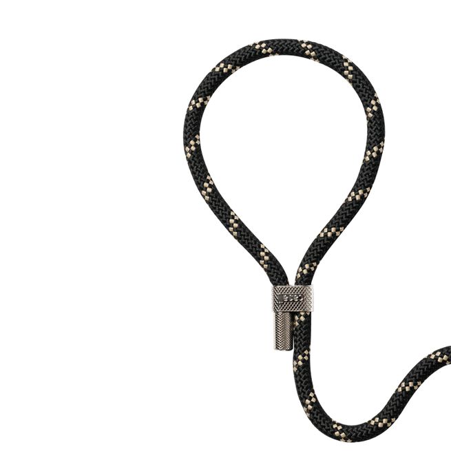 Flätad Yogamattrem Svart/Beige