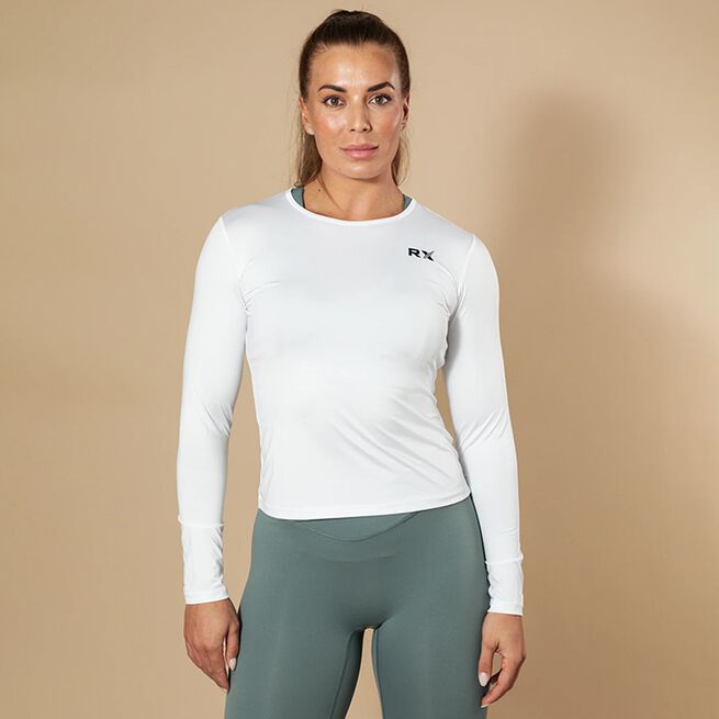 Diane Long Sleeve Top, White