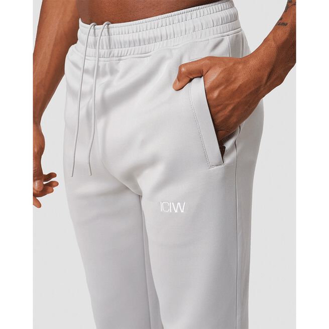 Workout Track Pants, Light Grey, XL 