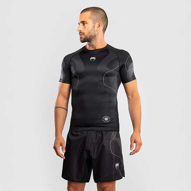 Nexus Rashguard Kort Ärm Svart Silver