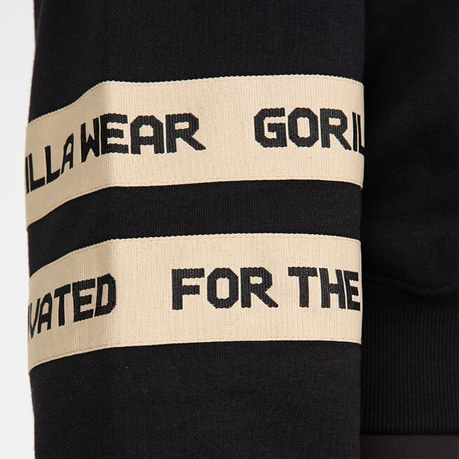 Tracey Cropped Hoodie, Black