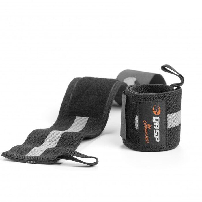GASP 1RM wrist wraps, Black/Grey