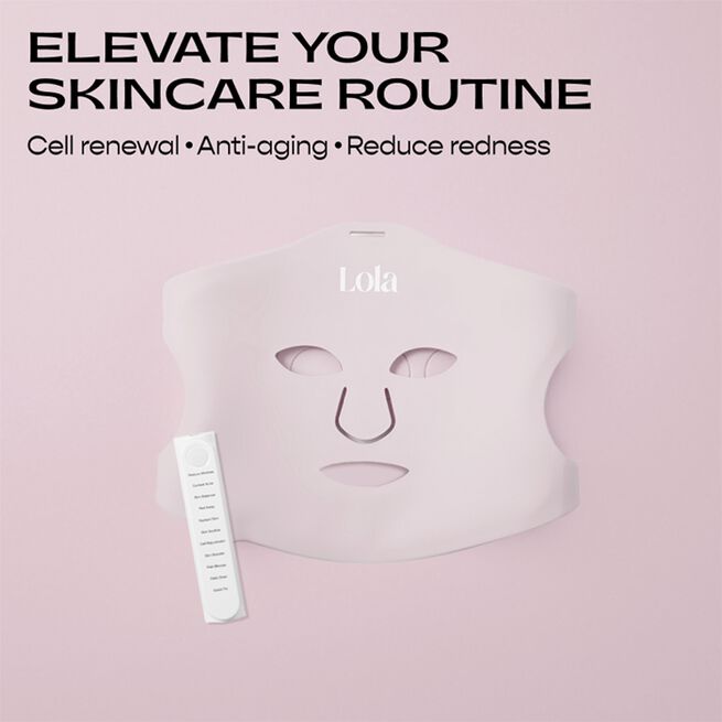 Glow Led Ansiktsmask Rosa