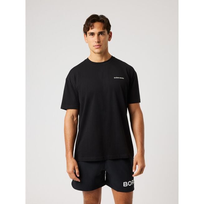 Borg Gym Oversized T-shirt, Black Beauty, L